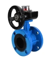 Затвор дисковый поворотный DN.ru WBV1313E-2W-F-H Ду200 Ру16 фланцевый, корпус - чугун GGG40, диск - чугун GGG40, уплотнение - EPDM, с редуктором DN.ru HGB RQN3-680Z