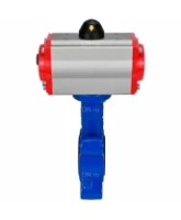 Затвор дисковый поворотный DN.ru WBV1631N-2W-Fb-H Ду150 Ру16 LUG корпус - чугун QT450, диск - нержавеющая сталь 304, уплотнение - NBR, с пневмоприводом DN.ru PA-SA-160 и пневмораспределителем 4M310-08 AC220V