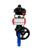 Затвор дисковый поворотный DN.ru WBV1631N-2W-Fb-H Ду150 Ру16 LUG корпус - чугун QT450, диск - нержавеющая сталь 304, уплотнение - NBR, с пневмоприводом PA-DA-105, пневмораспределителем 4M310-08 AC220V, БКВ APL-410N EX и дублером MON3-700-T38-ISO
