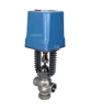 Клапан регулирующий DN.ru VRg1-31M-PED-T 1/2″ Ду15 Ру25 двухходовой, односедельный, резьбовой, корпус - нержавеющая сталь AISI304, уплотнение - металл с электроприводом XCK220-1500 AC220V