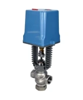 Клапан регулирующий DN.ru VRg1-31M-PED-T 1 1/2″ Ду40 Ру25 двухходовой, односедельный, резьбовой, корпус - нержавеющая сталь AISI304, уплотнение - металл с электроприводом XCK220-1500 AC220V