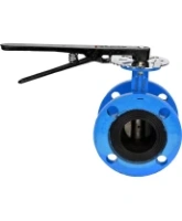Затвор дисковый поворотный DN.ru WBV1313E-2W-F-H Ду100 Ру16 фланцевый, корпус - чугун GGG40, диск - чугун GGG40, уплотнение - EPDM, с рукояткой, с ISO-фланцем F07, квадрат штока 11х11