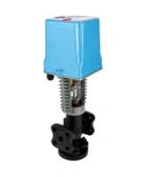 Клапан запорно-регулирующий DN.ru VSR1-13V-PED-F Ду100 Ру16 Kv150м3/ч, односедельный, фланцевый, корпус - чугун EN-JS1025, уплотнение - фторкаучук (Viton, FPM) с электроприводом XCK220-3000 AC220В