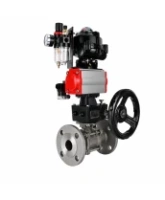 Кран шаровой DN.ru BV3131P(3pc)-FP-F-ISO-H Ду100 Ру16 полнопроходной, фланцевый, корпус - нерж.сталь 304, PTFE, 22х22, WDVF, с пн.приводом PA-DA-105, пн.распределителем 4M320-08 AC220V, БКВ APL-510N EX, ручным дублером MON3-700-T38-ISO и БПВ AFC2000