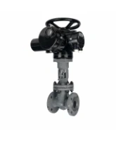 Задвижка клиновая 30с941нж DN.ru GVWR2121M-2W-F-ОСТ Ду100 Ру16 GAIR фланцевая, корпус - сталь 25Л, материал клина - сталь 25Л, уплотнение - металл, с ОСТ-фланцем, с электроприводом DN.ru MT-N-010M-O2-220VAC-У1 пятикулачковым