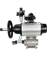 Кран шаровой DN.ru BV3232P(3pc)-FP-W-ISO-H Ду80 Ру25, полнопроходной, трехсоставной, нержавеющая сталь 316, уплотнение - PTFE, под приварку, с пневмоприводом PA-DA-105-1, пневмораспределителем 4V320-08 AC220V, БКВ APL-210N, БПВ AFC2000