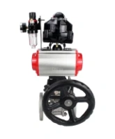 Кран шаровой DN.ru BV3131P(3pc)-FP-F-ISO-H Ду15 Ру40 фланцевый, полнопроходной, 3-составной, корпус - нерж.сталь SS304, уплотнение PTFE, пн.привод PA-DA-052 пн.распределитель 4M310-08 AC220V ручной дублер MON1-250-T26-ISO БПВ AFC2000 БКВ APL-510N-EX