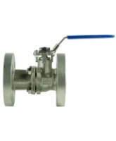 Кран шаровой DN.ru BV3232P(2pc)-FP-F-ISO-H Ду20 Ру40, корпус - нержавеющая сталь 316, уплотнение - PTFE, полнопроходной фланцевый с ISO-фланцем и рукояткой, 9х9, F03/F04