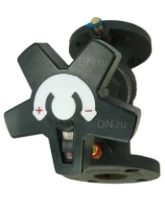 Клапан балансировочный DN.ru VB1431V-F Ду15 Ру16 чугунный, фланцевый, с ниппелями