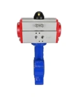 Затвор дисковый поворотный DN.ru WBV1631N-2W-Fb-H Ду150 Ру16 LUG корпус - чугун QT450, диск - нержавеющая сталь 304, уплотнение - NBR, с пневмоприводом DN.ru PA-SA-160