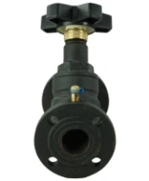 Клапан балансировочный DN.ru VB1431V-F Ду15 Ру16 чугунный, фланцевый, с ниппелями