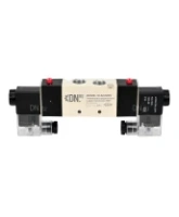 Пневмораспределитель DN.ru 4V320-10 AC220V 3/8″ бистабильный, пятиканальный, с двусторонним ЭМУ (подключение со шлангами)