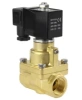 Клапан электромагнитный DN.ru VS1000-PT-NC-220VAC 3/4″ Ду20 Ру16 соленоидный двухходовой поршневой, резьбовой, корпус - латунь, уплотнение - PTFE, пилотного действия, нормально закрытый, катушка - 220В AC AC