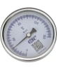 Термометр биметаллический осевой DN.ru TB-311-A1.5 (0-120°C) L=100мм Ру10, диаметр корпуса - 100мм, нержавеющая сталь 304, длина погружной части L=100мм, класс точности - 1.5