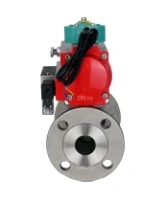Кран шаровой DN.ru BV3131P(3pc)-FP-F-ISO-H Ду100 Ру16 полнопроходной трехсоставной, фланцевый, нержавеющая сталь 304, уплотнение - PTFE, 22х22, F10, WDVF, пневмопривод PA-DA-105, пневмораспределитель 4M310-08 AC220V и магнитным переключателем ALS200D