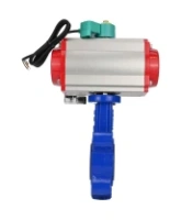 Затвор дисковый поворотный DN.ru WBV1631E-2W-Fb-H Ду65 Ру16 LUG межфланцевый, корпус - чугун QT450, диск - нержав.сталь AISI 304, уплотнение - EPDM, с пневмоприводом PA-SA-105, пневмораспределителем 4M310-08 220В NAMUR и магнитным переключателем ALS200D