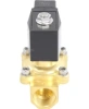 Клапан электромагнитный DN.ru VS200-ET-NC-24VDC 3/4″ Ду20 Ру7, соленоидный двухходовой, корпус - латунь, уплотнение - EPDM, резьбовой, нормально-закрытый, прямого действия, катушка - 24В