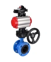 Затвор дисковый поворотный DN.ru WBV1313E-2W-F-H Ду100 Ру16 фланцевый, корпус - чугун GGG40, диск - чугун GGG40, уплотнение - EPDM, с пневмоприводом DN.ru PA-DA-105, БКВ DN.ru APL-210N и ручным дублером DN.ru MON1-250-T26-ISO