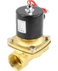 Клапан электромагнитный DN.ru VS100-ET-NC-24VAC 1 1/4″ Ду32 Ру10 прямого действия двухходовой, корпус - латунь, присоединение - внутренняя резьба, уплотнение - EPDM, нормально-закрытый, катушка - 24 В AC