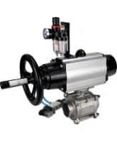 Кран шаровой DN.ru BV3232P(3pc)-FP-W-ISO-H Ду80 Ру25, полнопроходной, трехсоставной, нержавеющая сталь 316, уплотнение - PTFE, под приварку, с пневмоприводом PA-DA-105-1, пневмораспределителем 4V320-08 AC220V, БПВ AFC2000