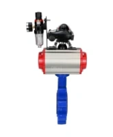 Затвор дисковый поворотный DN.ru WBV1631N-2W-Fb-H Ду150 Ру16 LUG корпус - чугун QT450, диск - нержавеющая сталь 304, уплотнение - NBR, с пневмоприводом DN.ru PA-SA-160, пневмораспределителем 4M310-08 AC220V, БКВ APL-210N и БПВ AFC2000
