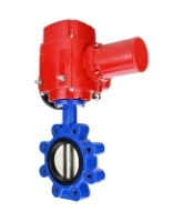 Затвор дисковый поворотный DN.ru WBV1631N-2W-Fb-H Ду150 Ру16 LUG межфланцевый, корпус - чугун QT450, диск - нержавеющая сталь AISI 304, уплотнение - NBR, с электроприводом QT-EX-020M-O2-220VAC-У1 с моментной муфтой и штурвалом