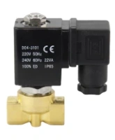 Клапан электромагнитный DN.ru VS700-PT-NC-220VAC 1/2″ Ду15 Ру10 соленоидный двухходовой, корпус - латунь, уплотнение - PTFE, присоединение - внутренняя резьба, прямого действия, нормально закрытый, с нулевым перепадом давления, катушка - 220В