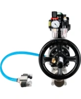 Кран шаровой DN.ru BV3232P(3pc)-FP-W-ISO-H LONG Ду80 Ру25, полнопроходной, трехсоставной, нержавеющая сталь 316, уплотнение - PTFE, под приварку, с пневмоприводом PA-DA-105-1, с пневмораспределителем 4V320-08 AC220V, БКВ APL-510N Ex, БПВ AFC2000
