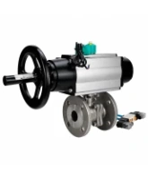 Кран шаровой DN.ru BV3232P(2pc)-FP-F-ISO-H WDVF Ду100 Ру16 полнопроходной, фланцевый, корпус - нержавеющая сталь 316, уплотнение - PTFE, с пневмоприводом PA-DA-105-1, пневмораспределителем 4V320-08 AC220V и магнитным переключателем ALS200D