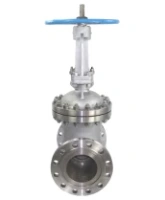 Задвижка клиновая 30нж76нж DN.ru GVWR3131M-2W-F-S Ду200 Ру63 двусторонняя, фланцевая, клин - двухдисковый, шпиндель - выдвижной, корпус - нержавеющая сталь, уплотнение - металл, со штурвалом