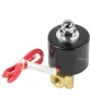 Клапан электромагнитный DN.ru VS100-ET-NC-24VDC 1/8″ Ду6 Ру10, соленоидный двухходовой, корпус - латунь, уплотнение - EPDM, резьбовой, нормально-закрытый, прямого действия, катушка - 24В