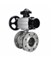 Кран шаровой DN.ru BV3232P(2pc)-FP-F-ISO-H WDVF Ду100 Ру16 полнопроходной, фланцевый, корпус - нержавеющая сталь 316, уплотнение - PTFE, с пневмоприводом PA-DA-105-1, пневмораспределителем 4M310-08 AC220V и БКВ APL-210N