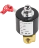 Клапан электромагнитный DN.ru VS100-ET-NC-24VAC 1/8″ Ду6 Ру10 прямого действия двухходовой, корпус - латунь, присоединение - внутренняя резьба, уплотнение - EPDM, нормально-закрытый, катушка - 24 В AC