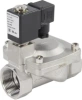 Клапан электромагнитный DN.ru VS431-ET-NC-24VAC 1 1/4″ Ду32 Ру16 пилотного действия двухходовой, корпус - сталь нержавеющая 304, присоединение - внутренняя резьба, уплотнение - EPDM, нормально-закрытый, катушка - 24В AC