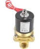Клапан электромагнитный DN.ru VS100-NT-NC-24VAC 1/2″ Ду15 Ру10 прямого действия двухходовой, корпус - латунь, присоединение - внутренняя резьба, уплотнение - NBR, нормально-закрытый, катушка - 24 В AC
