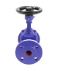 Клапан запорный сильфонный DN.ru VSO1121M-F-S Ду150 Ру16, фланцевый, корпус - чугун GG25, уплотнение - металл, управление - штурвал