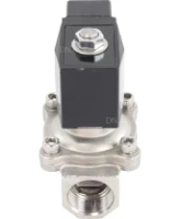 Клапан электромагнитный DN.ru VS231-ET-NC-220VAC 3/4″ Ду20 Ру10, соленоидный двухходовой, корпус - нержавеющая сталь 304, уплотнение - EPDM, резьбовой, нормально-закрытый, прямого действия, катушка - 220В