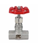 Клапан запорный DN.ru VSO3131M-1W-T-S 1 1/2″ Ду40 Ру16 двухходовой резьбовой, корпус - нержавеющая сталь 304, внутренняя/внутренняя резьба, управление штурвал