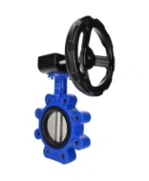Затвор дисковый поворотный DN.ru WBV1631N-2W-Fb-H Ду150 Ру16 LUG межфланцевый, корпус - чугун QT450, диск - нержавеющая сталь AISI 304, уплотнение - NBR, с редуктором HAM RQN2-300Z-T37