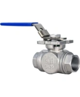 Кран шаровой DN.ru BV3232P(4pc)-SP-3WT-T-ISO-H WDVF Ду25 Ру63 стандартнопроходной, 3-ходовой Т-тип, внутренняя резьба, корпус - нержавеющая сталь AISI 316, уплотнение - PTFE, с ISO-фланцем и рукояткой