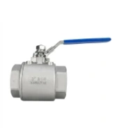 Кран шаровой DN.ru BV3232P(2pc)-FP-T-H Ду50 Ру140 полнопроходной двухходовой, нержавеющая сталь 316, внутренняя резьба, уплотнение - PTFE, ручка-рычаг