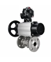 Кран шаровой DN.ru BV3131P(3pc)-FP-F-ISO-H Ду100 Ру16 полнопроходной, фланцевый, корпус - нержавеющая сталь 304, PTFE, 22х22, WDVF, с пневмоприводом PA-DA-105-1, пневмораспределителем 4M320-08 AC220V и БКВ APL-510N EX