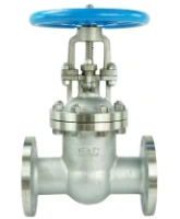 Задвижка клиновая 30нж15нж DN.ru GVWR3131M-2W-F-S Ду80 Ру40 GAIR фланцевая, корпус - нержавеющая сталь 304, материал клина - нержавеющая сталь 304, уплотнение - металл, со штурвалом