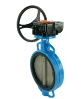 Затвор дисковый поворотный DN.ru WCB-316L-EPDM Ду150 Ру16 межфланцевый, корпус - углеродистая сталь WCB, диск - нержавеющая сталь 316L, уплотнение - EPDM, с редуктором Pro-Gear X-21-W-200