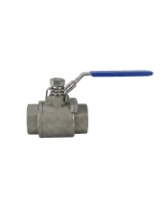 Кран шаровой DN.ru BV3232P(2pc)-FP-T-H Ду25 Ру140 полнопроходной двухходовой, нержавеющая сталь 316, внутренняя резьба, уплотнение - PTFE, ручка-рычаг