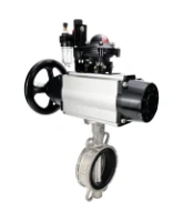 Затвор дисковый поворотный DN.ru WBV3131V-2W-Fb-H Ду150 Ру16 межфланцевый, корпус - нержав.сталь 304, диск - нержав.сталь 304, уплотнение - VITON, с пневмоприводом PA-DA-105-1, пневмораспределителем 4M310-08 220В NAMUR, БКВ APL-210N и БПВ AFC2000