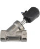 Клапан отсечной пневматический DN.ru VSP3241P-T-1PNC 2″ Ду50 Ру25, корпус - нержавеющая сталь SS316, резьбовой, Y-образный, корпус привода - пластик