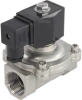 Клапан электромагнитный DN.ru VS231-ET-NC-220VAC 1″ Ду25 Ру10, соленоидный двухходовой, корпус - нержавеющая сталь 304, уплотнение - EPDM, резьбовой, нормально-закрытый, прямого действия, катушка - 220В