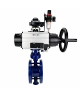 Затвор дисковый поворотный с тройным эксцентриситетом DN.ru WBV3EX-3431M-1W-F-ISO Ду100 Ру25, корпус - сталь WCB, диск - сталь 304, уплотнение - METAL, с пневмоприводом PA-DA-105-1, пневмораспределителем 4M310-08 AC220V, БКВ APL-210N и БПВ AFC2000