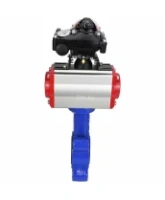 Затвор дисковый поворотный DN.ru WBV1631E-2W-Fb-H Ду65 Ру16 LUG корпус - чугун QT450, диск - нержавеющая сталь 304, уплотнение - EPDM, с пневмоприводом DN.ru PA-SA-105 и БКВ APL-210N